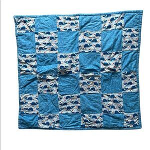 Handmade Baby Quilt - Whale